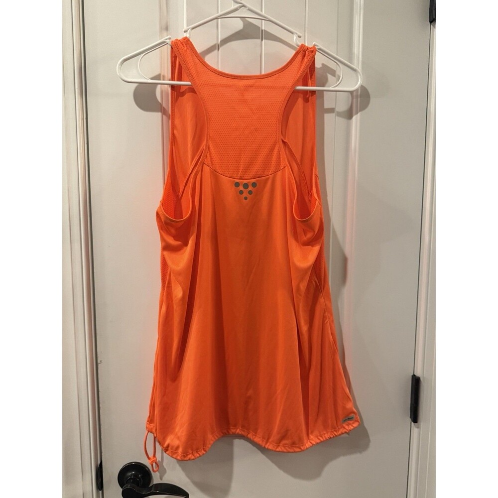 Activewear Danskin Now Women's Sz L Orange Loose Fit Dri More Tank Top - Picture 5 of 7
